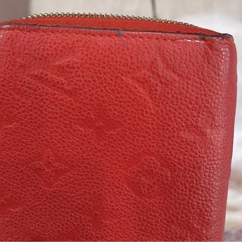 Louis Vuitton Monogram Empreinte Leather Zip Long Wallet